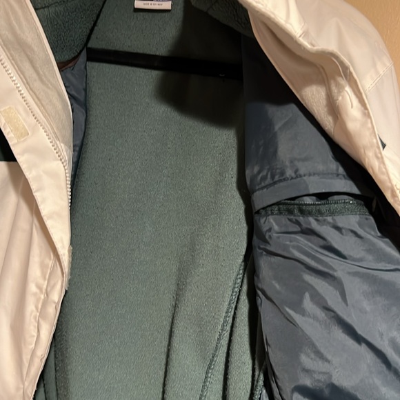 COLUMBIA SKI JACKET WOMEN'S MEDIUM W/ HOOD WHITE & GREEN - Picture 10 of 16